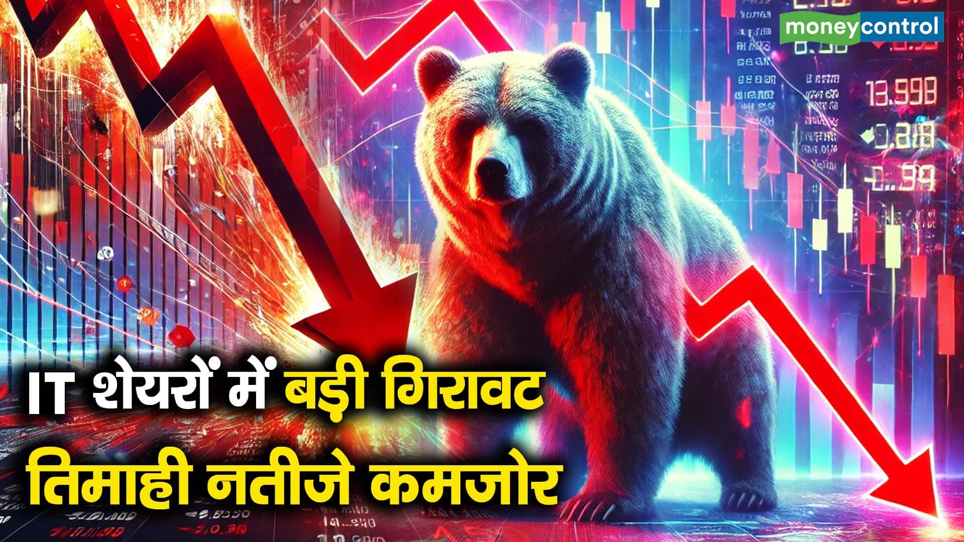 IT शेयरों में बड़ी गिरावट, तिमाही नतीजे कमजोर