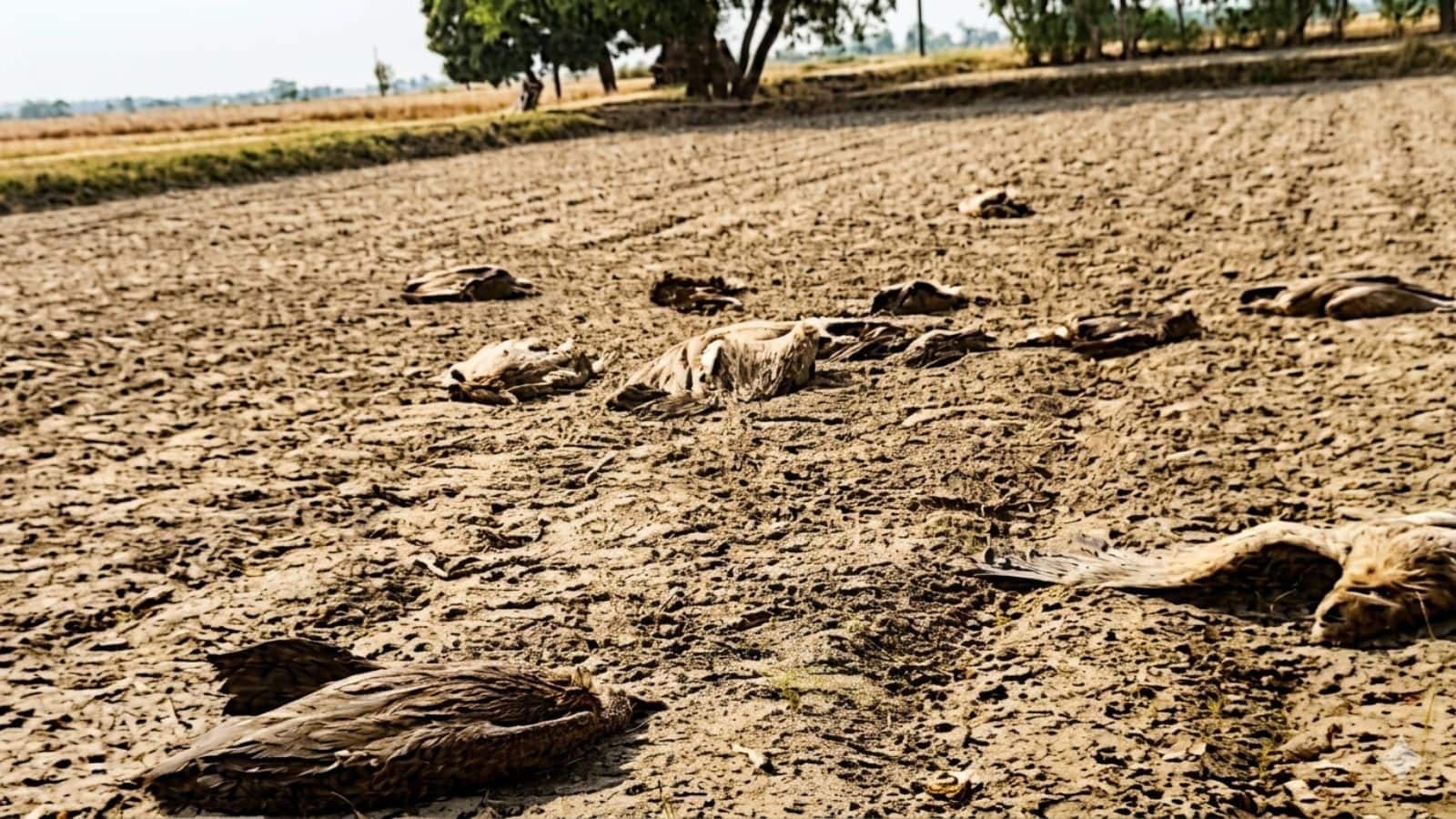 दुधवा टाइगर रिजर्व में 25 गिद्धों की अचानक मौत से हड़कंप, मरे हुए कुत्तों का अवशेष खाने से गई जान?