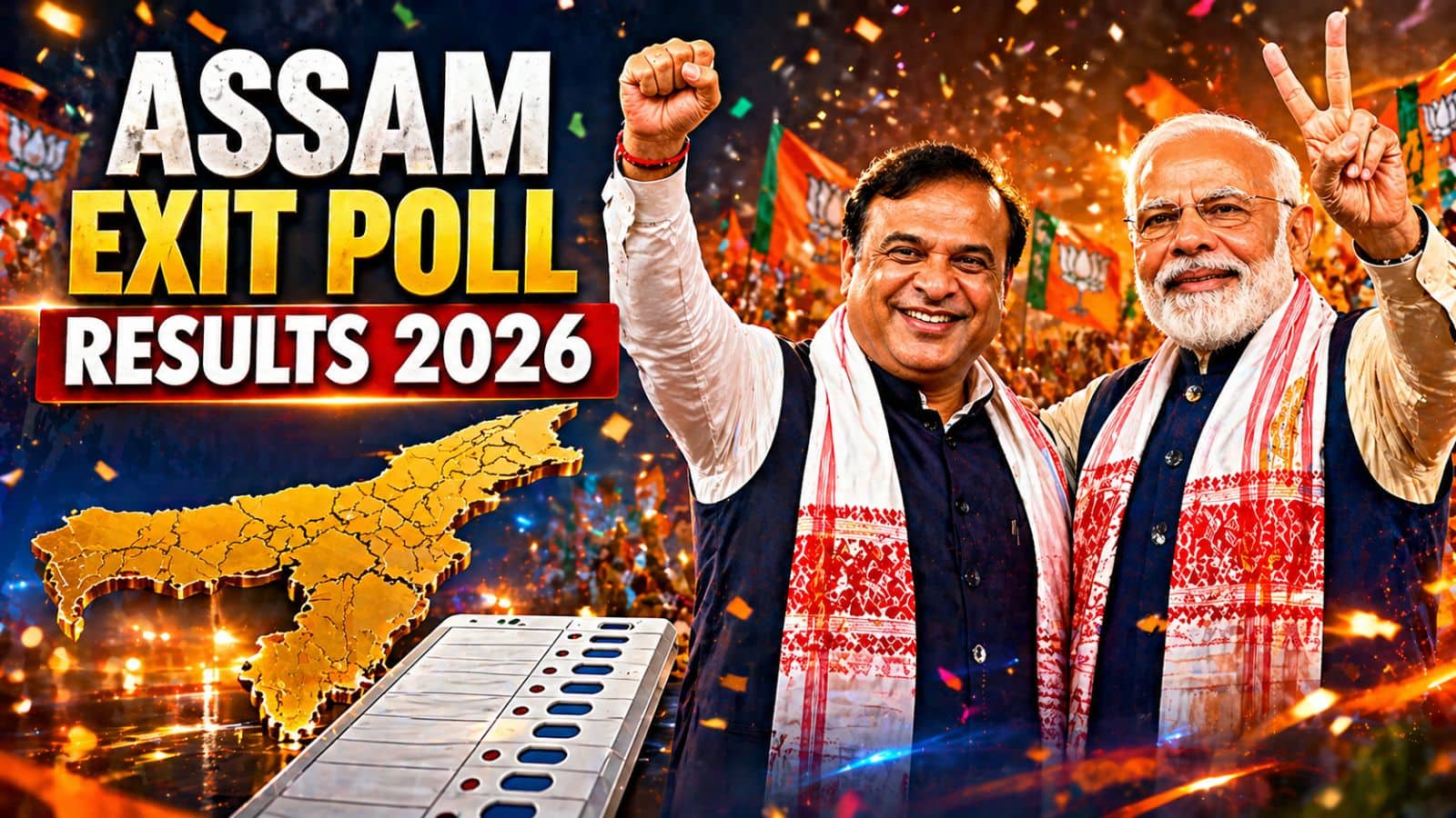 Assam Exit Poll Result: जनता की पसंद हिमंता! एग्जिट पोल में असम में वापसी करती दिख रही BJP