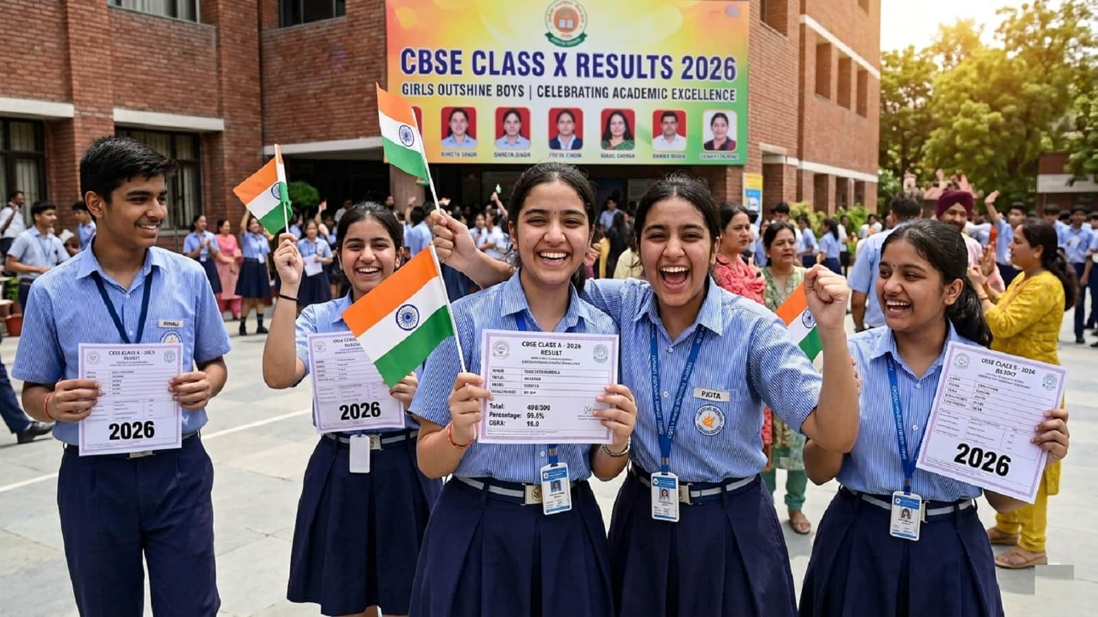 CBSE 10th Result 2026 Topper List: लड़कों को पछाड़ते हुए 94.99% लड़कियों ने पास की 10वीं की परीक्षा, जानें इस साल का पास पर्सेंटेज