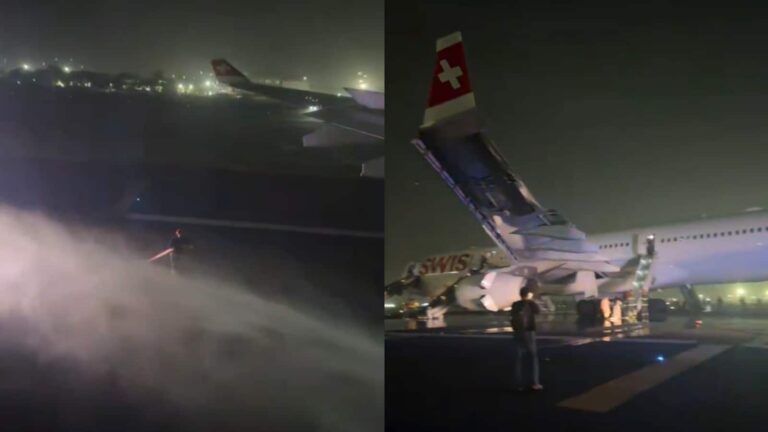 दिल्ली एयरपोर्ट पर टला बड़ा हादसा, टेकऑफ के समय स्विस एयर विमान के इंजन में लगी आग, 6 यात्री घायल