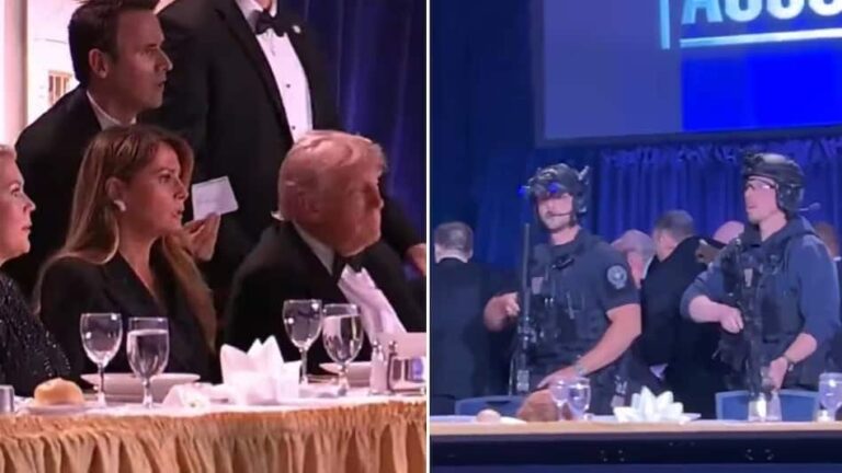 Trump: मेज के नीचे छिपे ट्रंप, मंच पर तुरंत पहुंचे सीक्रेट सर्विस के कमांडो...वॉशिंगटन होटल में अंधाधुंध फायरिंग का वीडियो आया सामने