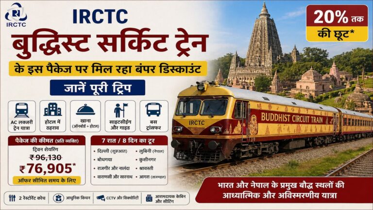 IRCTC discounts on Train package: 'बुद्धिस्ट सर्किट ट्रेन' के इस पैकेज पर मिल रहा बंपर डिस्काउंट, जानें- पूरी ट्रिप डिटेल्स