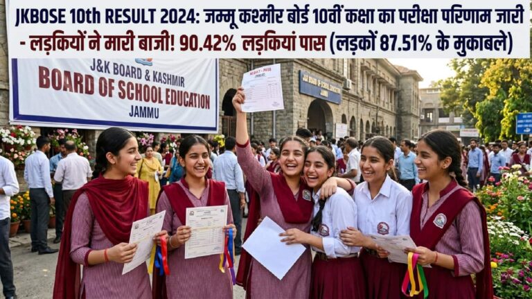 JKBOSE 10th Result: जेके बोर्ड 10वीं के रिजल्ट में लड़कों से आगे निकली लड़कियां, इस साल 87.51% लड़कों के मुकाबले 90.42% लड़कियों ने पास की बोर्ड परीक्षा