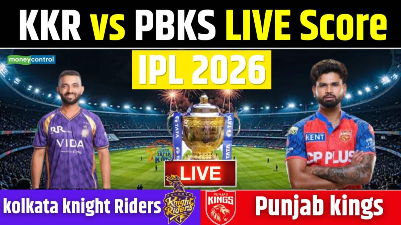 KKR vs PBKS IPL 2026 Match Live Score: क्या बारिश डालेगी मुकाबले में खलल? जानें अभी कैसा है कोलकाता का मौसम