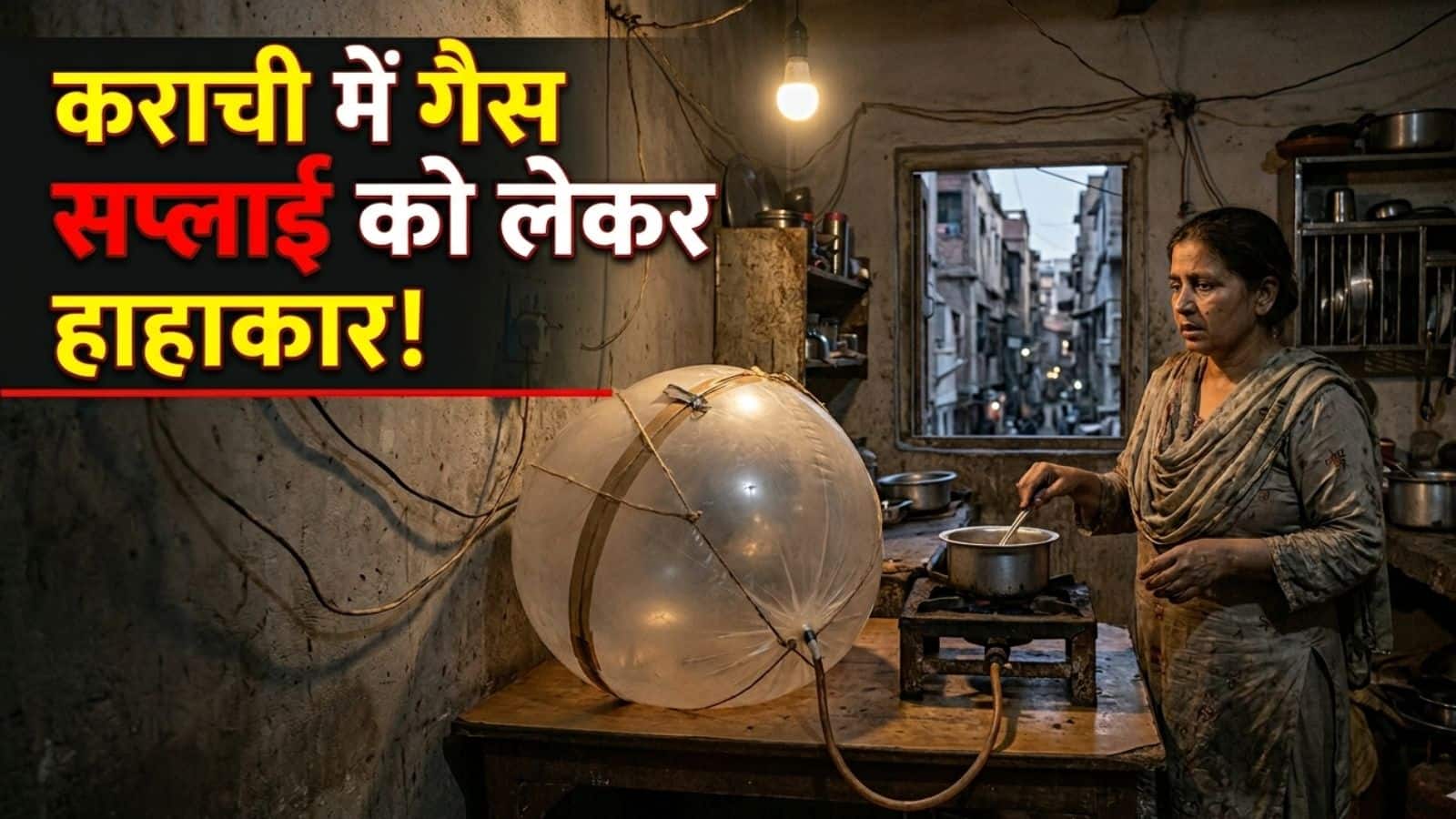 कराची में प्लास्टिक के गुब्बारे में गैस भरकर काम चला रहे लोग! पाकिस्तान में Gas सप्लाई को लेकर ये कैसा हाहाकार?