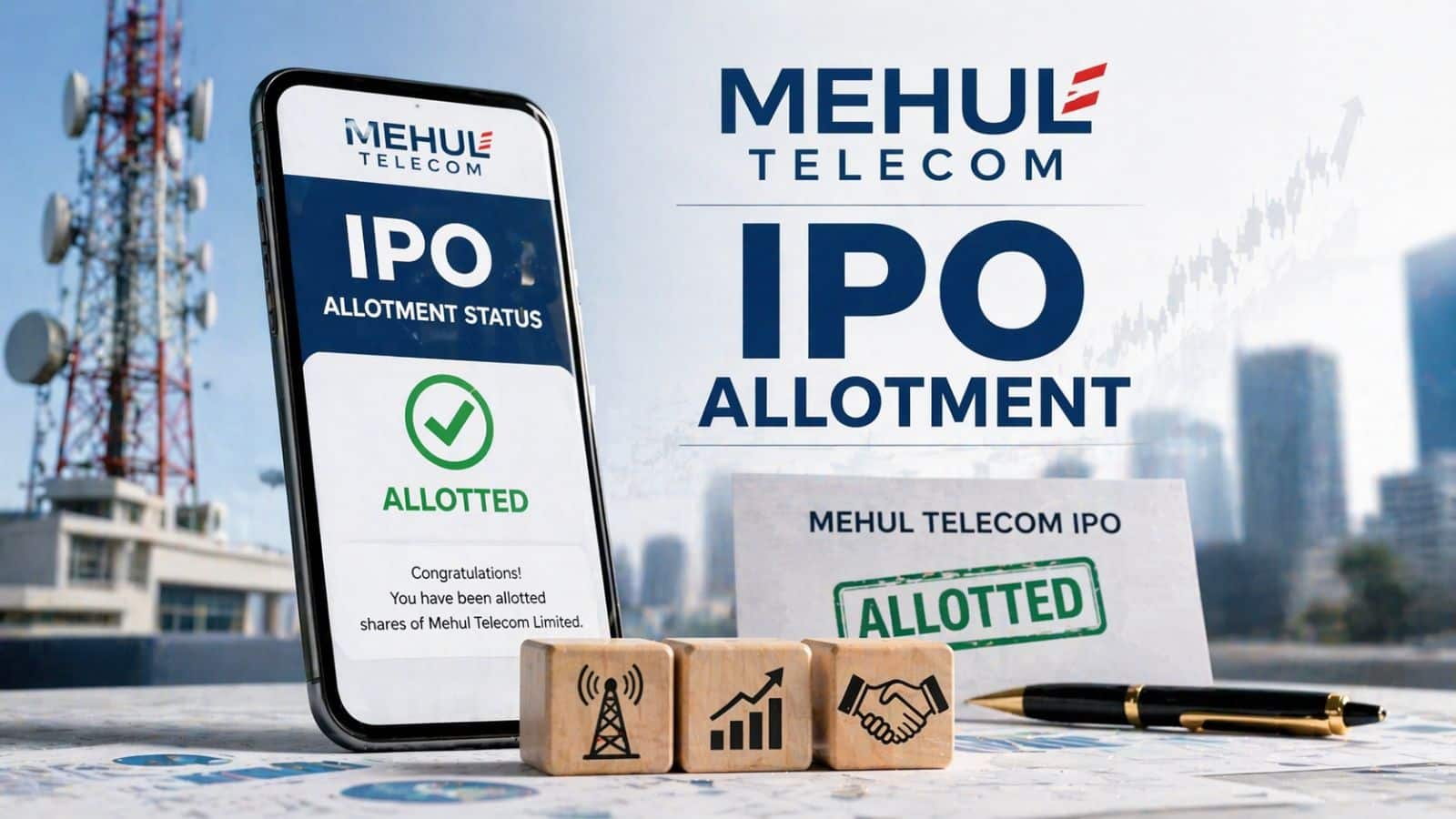 Mehul Telecom IPO: आज होगा अलॉटमेंट आउट! निवेशकों में दिखा जबरदस्त क्रेज, लेटेस्ट GMP के साथ जानिए स्टेटस चेक करने का पूरा प्रोसेस