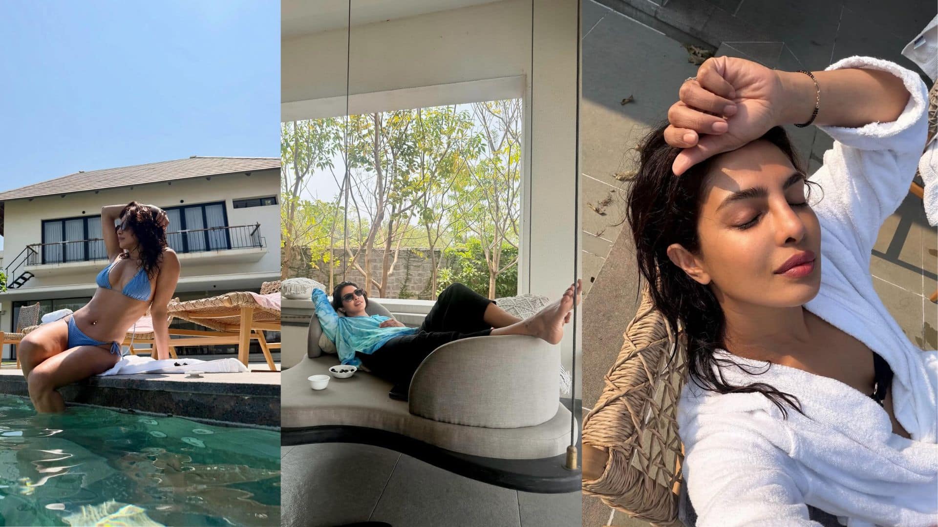 Priyanka Chopra: शूटिंग से ब्रेक लेकर प्रियंका चोपड़ा ने हैदराबाद में बिताया 'देसी' संडे, कच्ची कैरी और पूल मस्ती की तस्वीरें वायरल