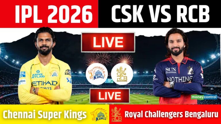 RCB vs CSK IPL 2026 Match Live Score: आरसीबी के खिलाफ मैच में खेलेंगे MS Dhoni?  मैच से पहले आया ये अपडेट
