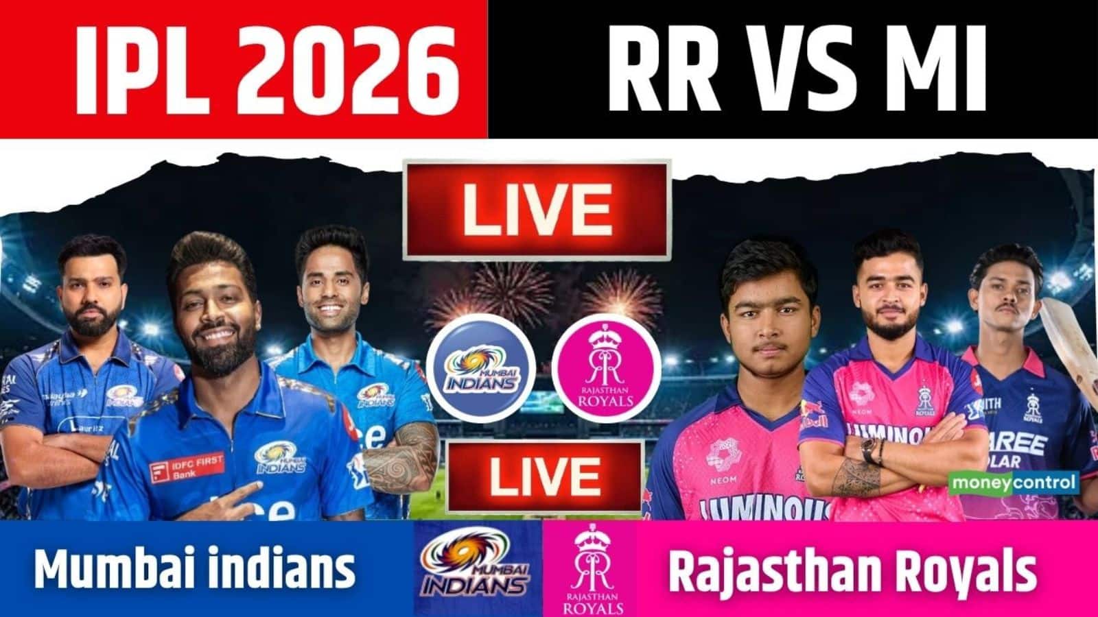 RR vs MI IPL 2026 Match Live Score: राजस्थान रॉयल्स और मुंबई इंडियंस के रोमांच पर फिरेगा पानी! जानें मौसम का लेटेस्ट अपडेट