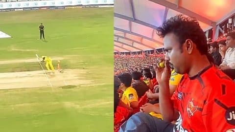 IPL 2026: स्टेडियम में SRH फैन ने किया 'काला जादू', अगली ही बॉल पर शिवम दुबे का मिल गया विकेट, वीडियो हो रहा  वायरल