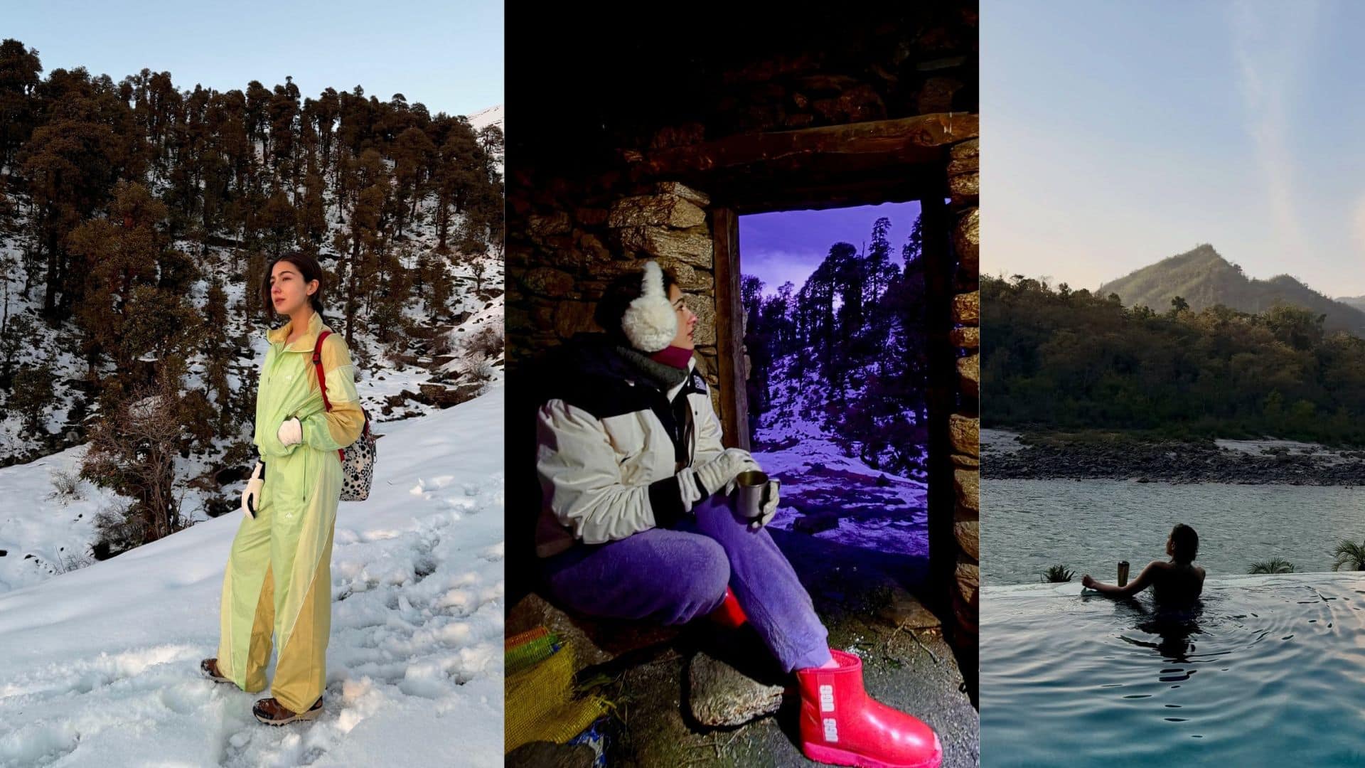 Sara Ali Khan: ग्लैमर की चकाचौंध छोड़, पहाड़ों की वादियों में सुकून तलाश रही हैं सारा अली खान