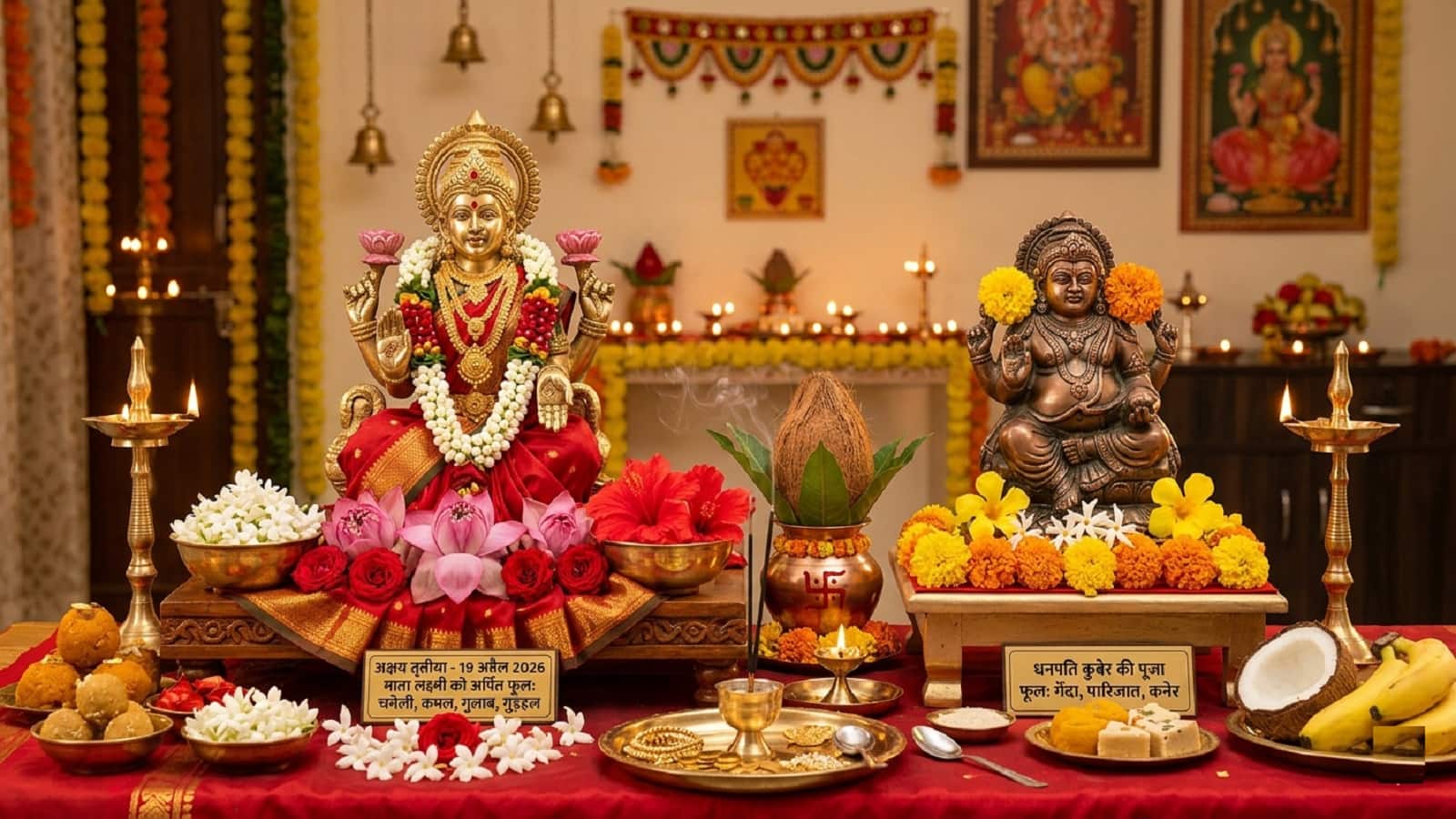 Akshaya Tritiya 2026 Puja Flowers: कल माता लक्ष्मी और कुबेर को प्रसन्न करने के लिए अर्पित करें ये फूल, जानें माता लक्ष्मी का प्रिय फूल क्या है
