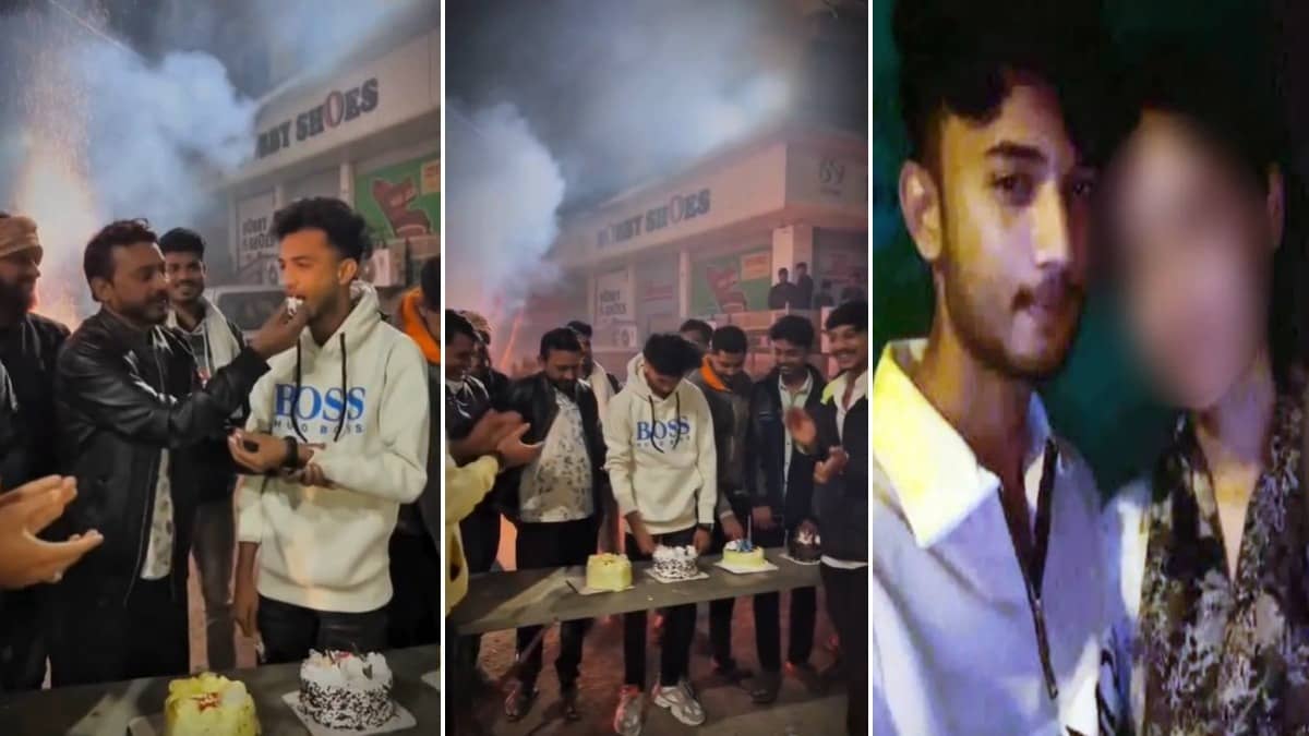 Amravati Scandal: यौन शोषण के आरोपी अयान का था भौकाल, बर्थडे पर BOSS की टी-शर्ट पहन काटा केट, जमकर आतिशबाजी, पुलिस अधिकारियों ने दी बधाई, VIDEO