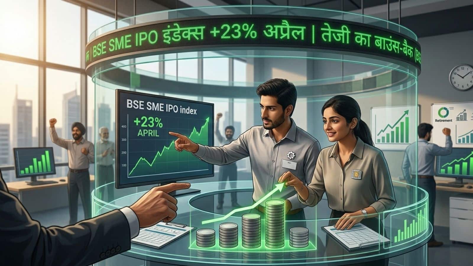 SME IPO Index में जबरदस्त रिकवरी! भारी गिरावट के बाद अप्रैल में 23% की तूफानी तेजी; जानें इसके पीछे के 'असली खिलाड़ी'