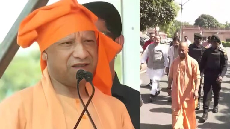 महिला आरक्षण बिल गिरने के बाद सड़कों पर उतरे CM योगी, सीएम आवास से पैदल निकाला मार्च, कहा- सपा और कांग्रेस का चेहरा अलोकतांत्रिक
