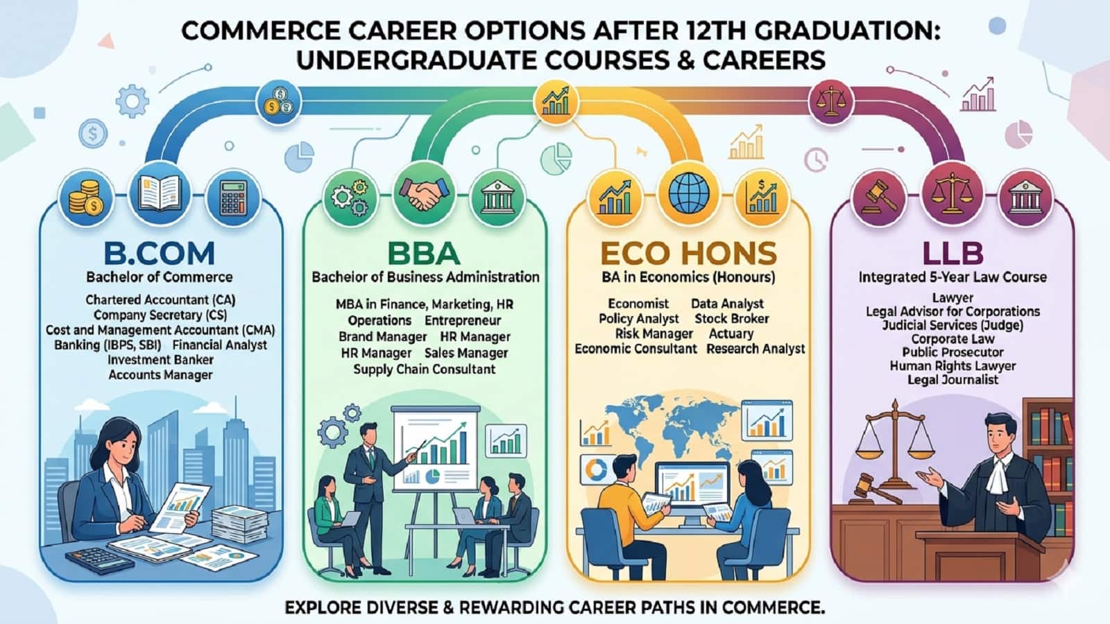 Best Commerce Career Options after 12th: ढेरों करियर ऑप्शन में से कोई भी चुन लें, मोटी सैलरी के साथ मिलेगा टॉप एमएनसी में काम करने का मौका