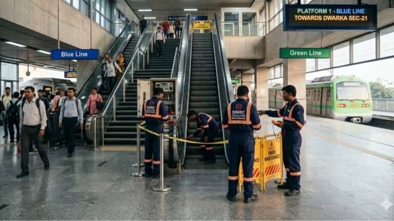 Delhi Metro की ब्लू और ग्रीन लाइन पर बदले जाएंगे पुराने एस्केलेटर, DMRC ने यात्रियों से की खास अपील; पढ़ें