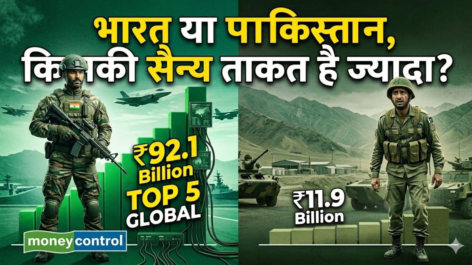 India vs Pakistan: भारत का क्या ही मुकाबला करेगा पाकिस्तान! डिफेंस का ये आंकड़ा उड़ा देगा इस्लामाबाद के होश