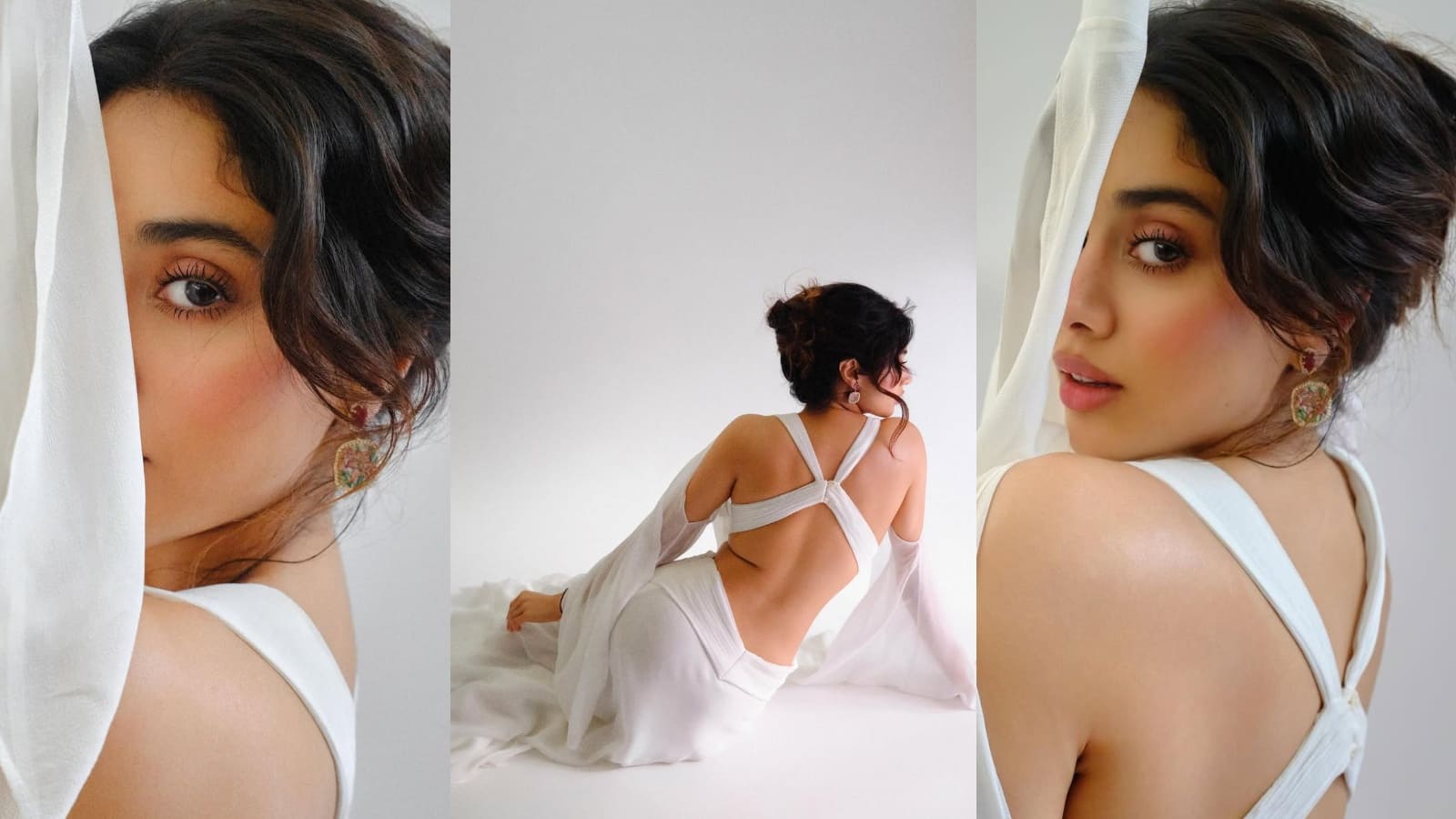 Janhvi Kapoor:  बोल्ड व्हाइट आउटफिट में जाह्नवी कपूर ने लगाया हॉटनेस का तड़का, ग्लैमर लुक ने इंटरनेट पर काटा बवाल