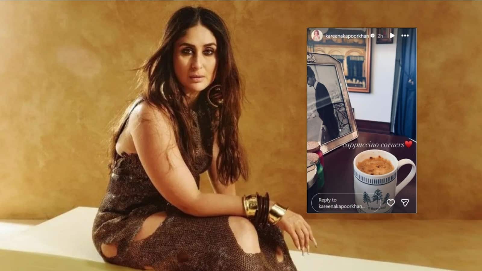 Kareena Kapoor: करीना कपूर का 'Cappuccino Corner' हुआ वायरल,  मंसूर अली खान पटौदी की तस्वीर ने चुराई लाइम लाइट
