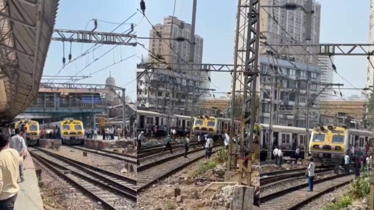 महज 120 मीटर की दूरी से टला बड़ा हादसा... जब एक ही पटरी पर आमने-सामने आ गई दो लोकल ट्रेनें, यात्रियों में मचा हड़कंप; VIDEO