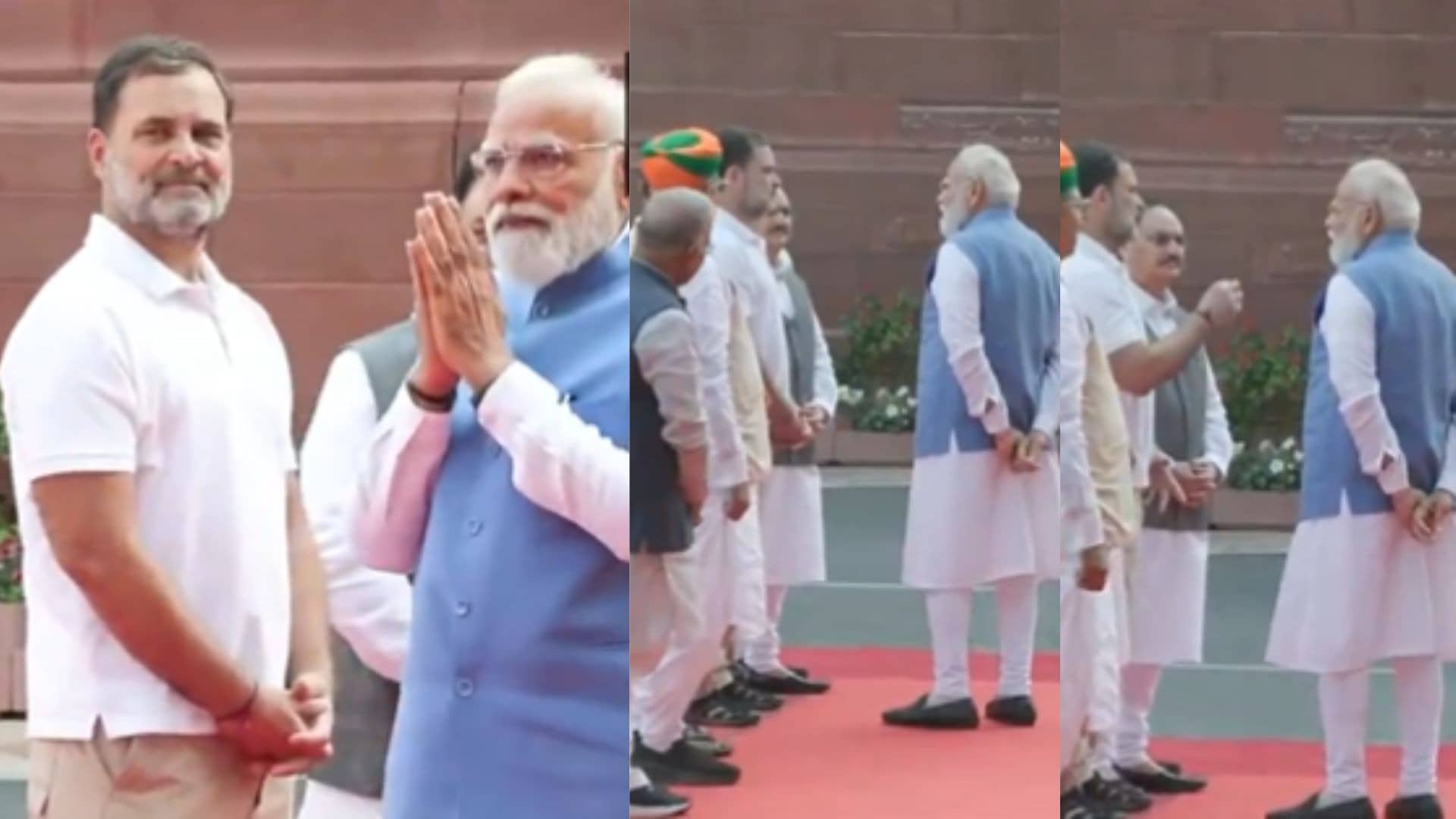 VIDEO: कार से उतरे, हाथ जोड़कर आगे बढ़े फिर अचानक पीछे घूम गए...जब संसद भवन में PM Modi ने की राहुल गांधी से मुलाकात; क्या हुई बात?