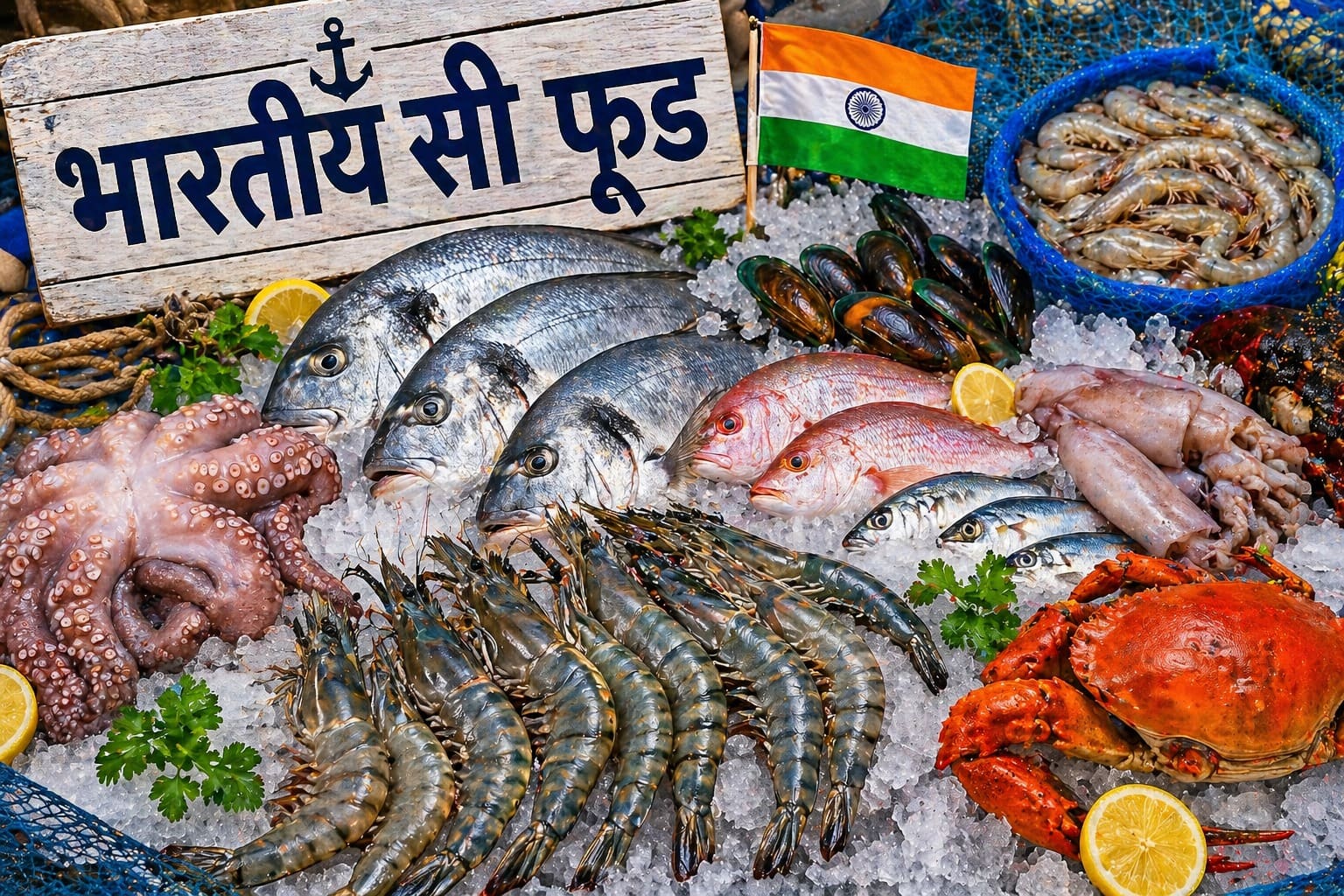 भारत में नीली क्रांति-अमरीकी टैरिफ के बावजूद भारतीय सी फूड का निर्यात तेजी से बढ़ा