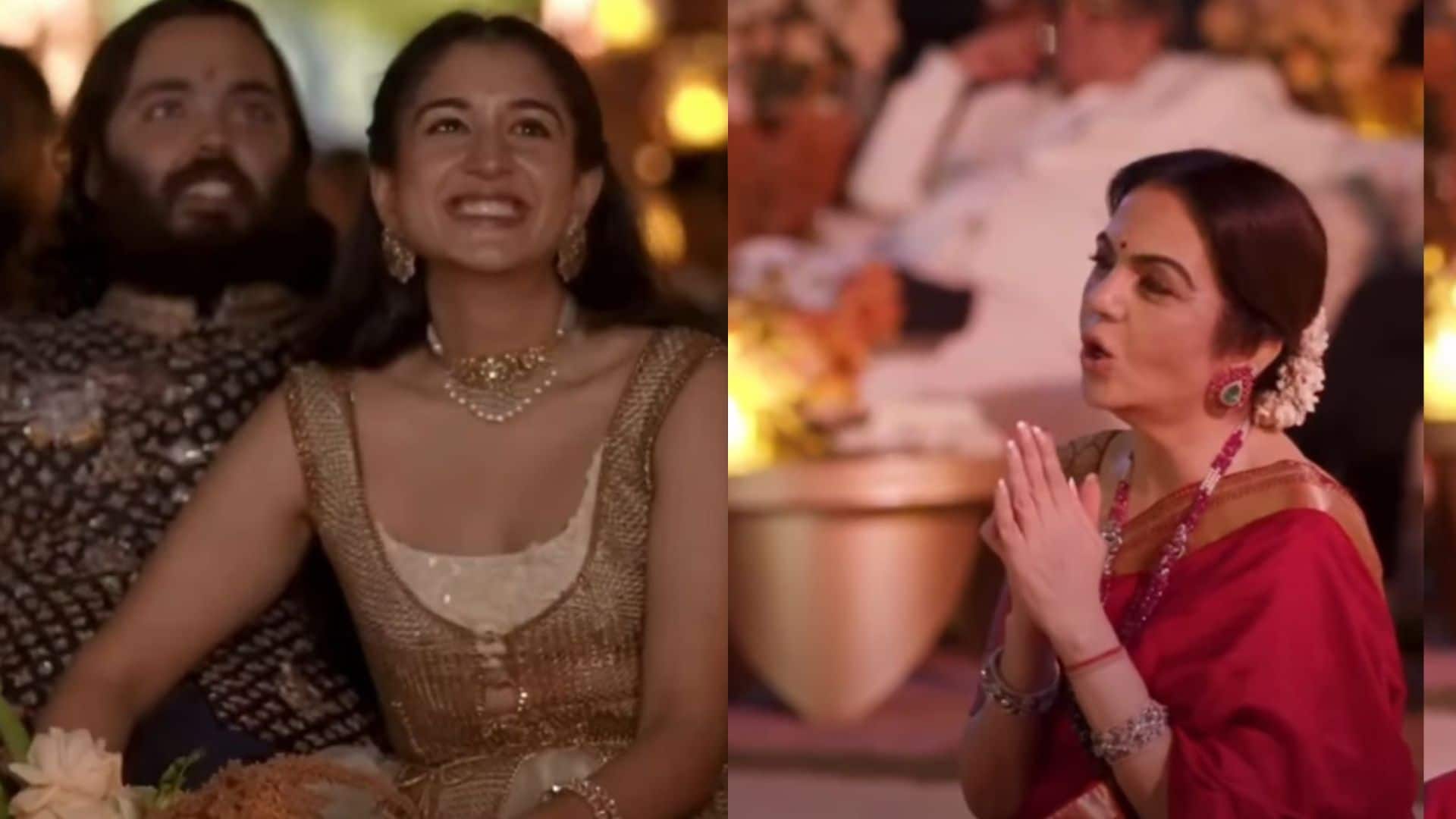 Neeta Ambani Saree: जामनगर में अनंत अंबानी के 31वें बर्थडे पर चमकीं सास बहू, नीता अंबानी की लाल साड़ी और राधिका मर्चेंट के गोल्डन लुक ने लूटी महफिल