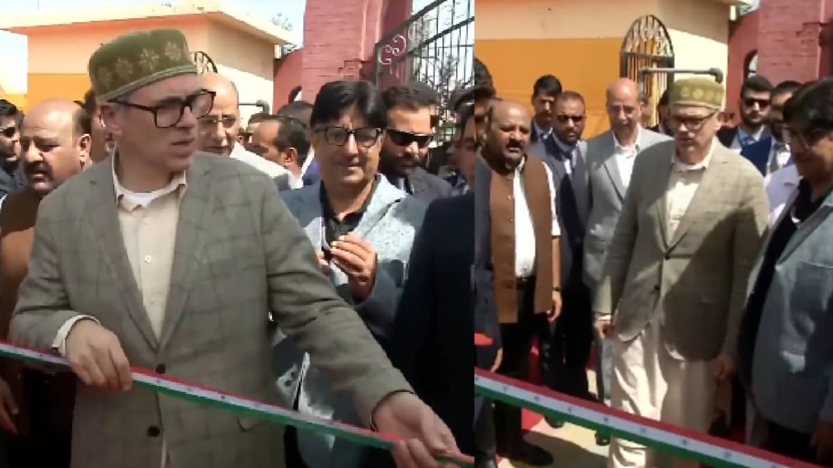 J-K: CM उमर अब्दुल्ला ने तिरंगे वाले रिबन को काटने से किया इनकार तो सोशल मीडिया पर खूब हो रही चर्चा, लोग देशभक्ति के जज्बे को कर रहे सलाम