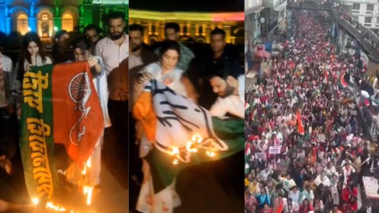 महिला आरक्षण बिल को लेकर अब सड़कों पर हल्लाबोल, लखनऊ से सिक्किम तक शुरू हुआ प्रदर्शन, अर्पणा यादव ने जलाया सपा-कांग्रेस का झंडा