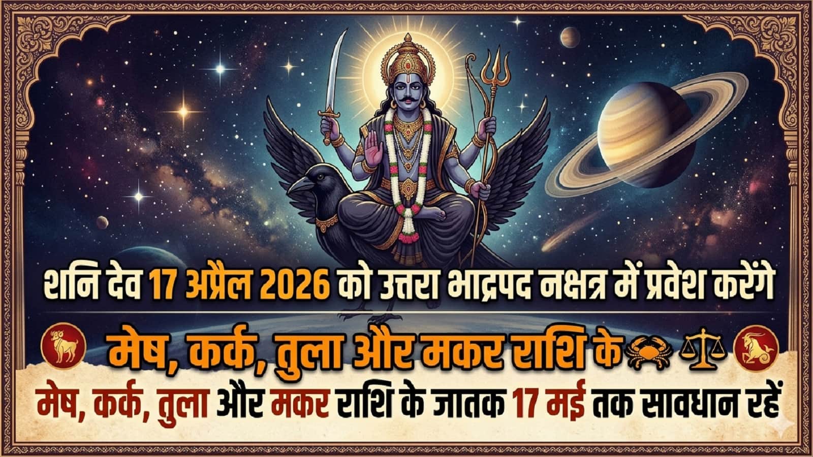 Shani Nakshatra Parivartan 2026: आज से एक महीने तक सावधान रहें ये 4 राशियां, इनके लिए अच्छा नहीं शनि का नक्षत्र परिवर्तन
