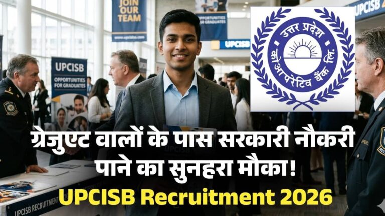 UPCISB Recruitment 2026: ग्रेजुएट कैंडिडेट के पास सरकारी नौकरी पाने का सुनहरा मौका, क्लर्क और जेई सहित 2000 से ज्यादा पदों पर सीधी भर्ती; यहां से भरें फॉर्म