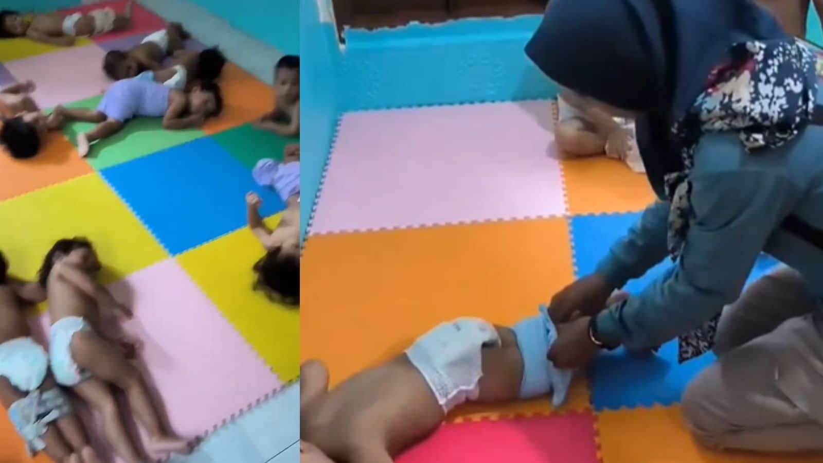 Day care horrific video: डे केयर में आपके कलेजे के टुकड़े बच्चों से कितना बुरा बर्ताव हो सकता है, वीडियो चौंका देगा!