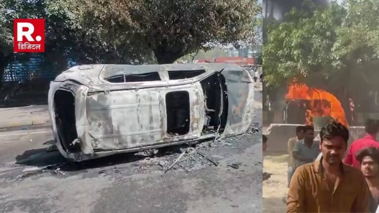 सैलरी और ओवरटाइम को लेकर नोएडा में मजदूरों का उग्र प्रदर्शन, गाड़ियों में लगाई आग, पुलिस ने छोड़े आंसू गैस के गोले