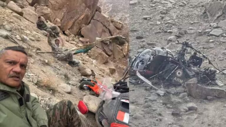 लद्दाख में क्रैश हुआ चीता हेलिकॉप्टर तो उसपर सवार जाबांज मेजर जनरल सचिन मेहता की मलबे के साथ सेल्फी वायरल! सबने मौत को दी मात