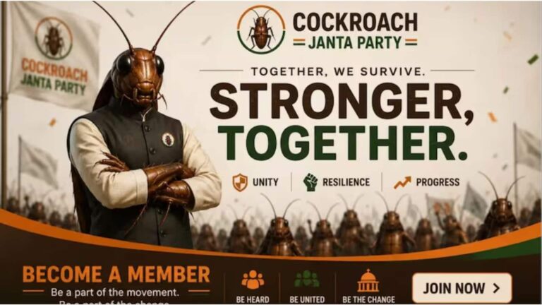 ‘Cockroach Janta Party’: अचानक कैसे से बन गई ये नई पार्टी, 3 दिन में जुड़े 20 लाख सदस्य! इन 6 प्वाइंट में समझें ये पूरा मामला