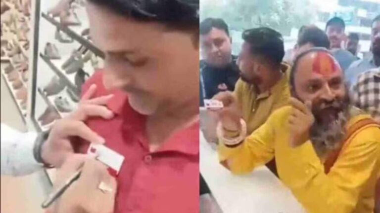 देहरादून के शोरूम में बजरंग दल का हंगामा, मुस्लिम कर्मचारियों के नेम टैग पर "जिहादी" लिखने का वीडियो वायरल