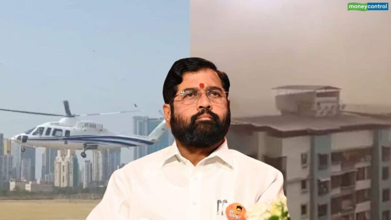Eknath Shinde: अचानक रास्ते से भटक गया एकनाथ शिंदे का हेलिकॉप्टर! आंधी-तूफान में फंसा, Video में क्या दिखा?