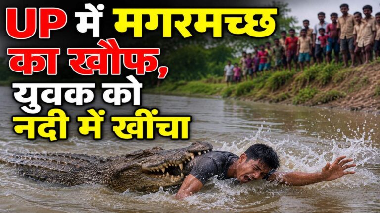 UP Viral News: नोएडा का दीपक अपनी सास उर्मिला के अंतिम संस्कार के बाद पानी में उतरा, तभी उसके सिर को जबड़े में दबा खींच ले गया मगरमच्छ!