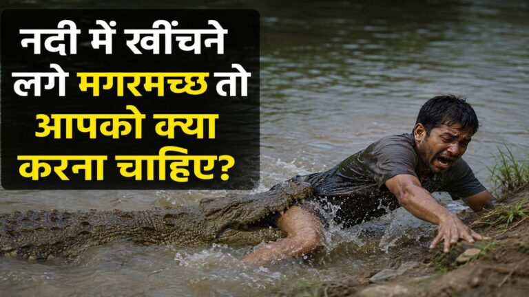 Gonda Crocodile News: नोएडा के दीपक की तरह अगर जबड़े में दबाकर नदी में खींचने लगे मगरमच्छ तो आपको क्या करना चाहिए? इस एक ट्रिक से बचेगी जान