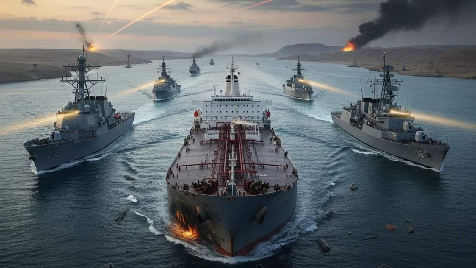 Iran US Conflict: स्ट्रेट ऑफ होर्मुज में फिर चलने लगी मिसाइलें... ईरान ने अमेरिकी नेवी के जहाज पर किया हमले का दावा