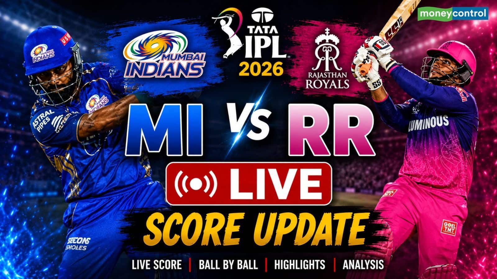 MI vs RR IPL 2026 Match Live Score: मुंबई ने जीता टॉस, निर्णायक मुकाबले में पहले बैटिंग करेगी राजस्थान
