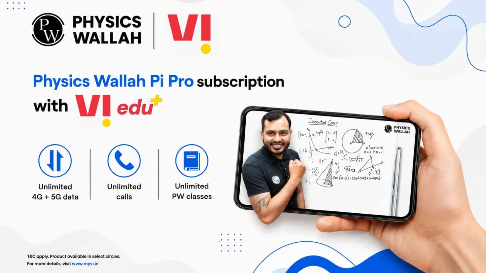 Vi और Physics Wallah का बड़ा कदम, लॉन्च किया ‘Vi Edu+’- अब मोबाइल रिचार्ज में मिलेगी JEE, NEET और UPSC की तैयारी