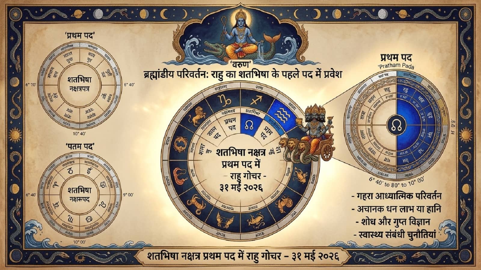 Rahu Nakshatra Gochar 2026: मई के अंत में स्व नक्षत्र में होगा राहू का गोचर, तीन राशियों को अचानक मिलेगी सफलता और धन-संपत्ति