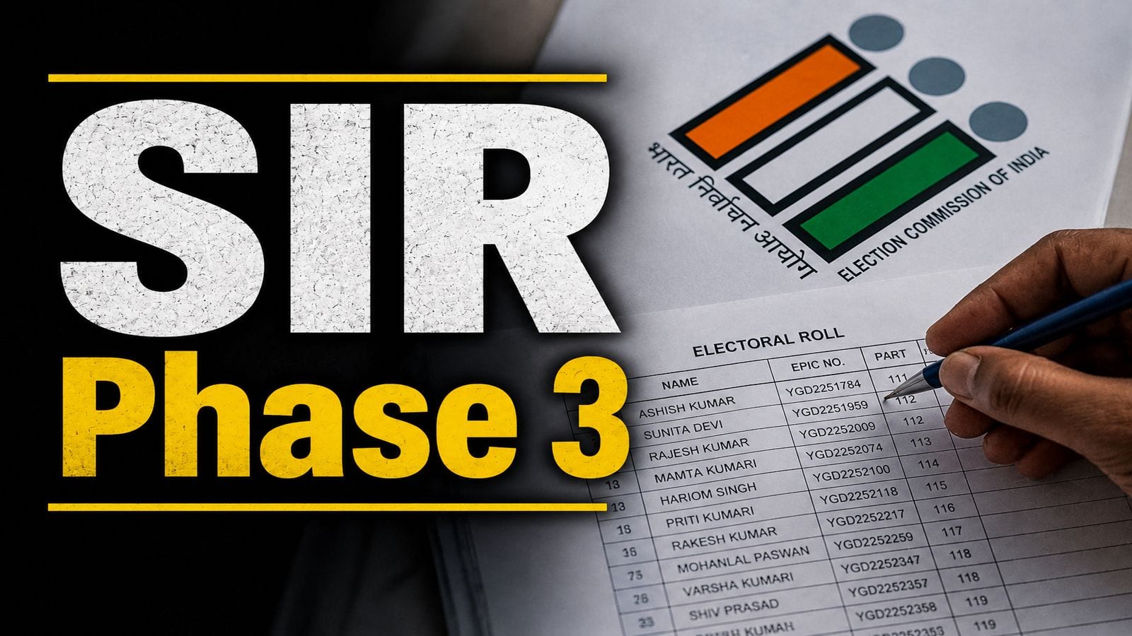 SIR Phase 3: देश के 16 राज्यों और 3 केंद्र शासित प्रदेशों में होगा एसआईआर, जानें- तीसरे फेज की बड़ी बातें
