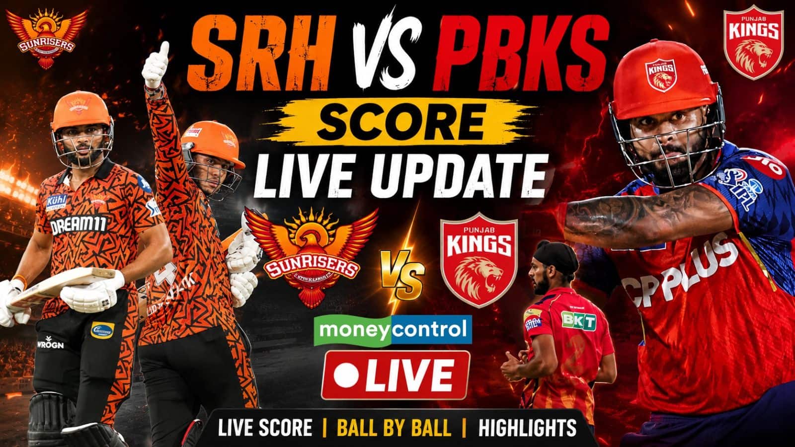 SRH vs PBKS IPL 2026 Match Live Score: जीत की पटरी पर लौटना चाहेगी पंजाब-हैदराबाद, जानें कैसी होगी दोनों टीमों की प्लेइंग 11