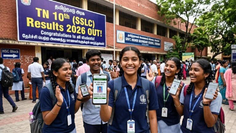 TN 10th Results 2026 OUT: इस साल 10वीं में 94.31% बच्चे हुए पास, 97.57% के साथ पुदुक्कोट्टई जिला बना तमिलनाडु का टॉपर