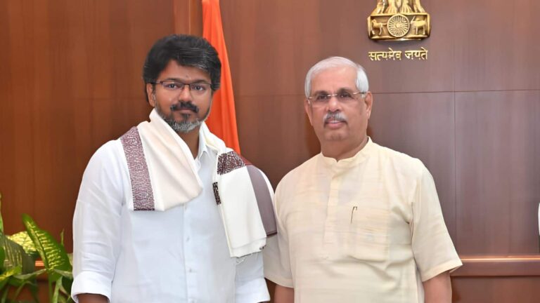 विजय 10 मई को शाम 3:15 बजे लेंगे CM पद की शपथ, राज्यपाल के सामने सरकार बनाने का दावा पेश, 120 पहुंचा बहुमत का आंकड़ा