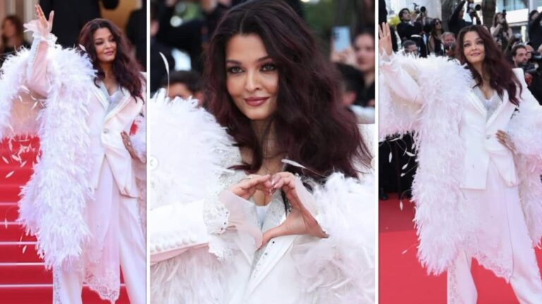 Cannes 2026 closing ceremony: कान्स क्लोजिंग सेरेमनी में व्हाइट फर्री लुक में ग्लैमरस लगीं ऐश्वर्या राय, खूबसूरती के कायल हुए फैंस